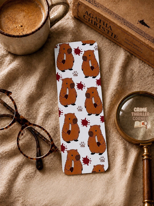 Killer Capybara Pattern Bookmark