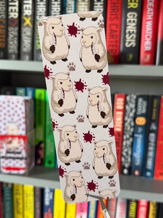 Killer Sheep Pattern Bookmark