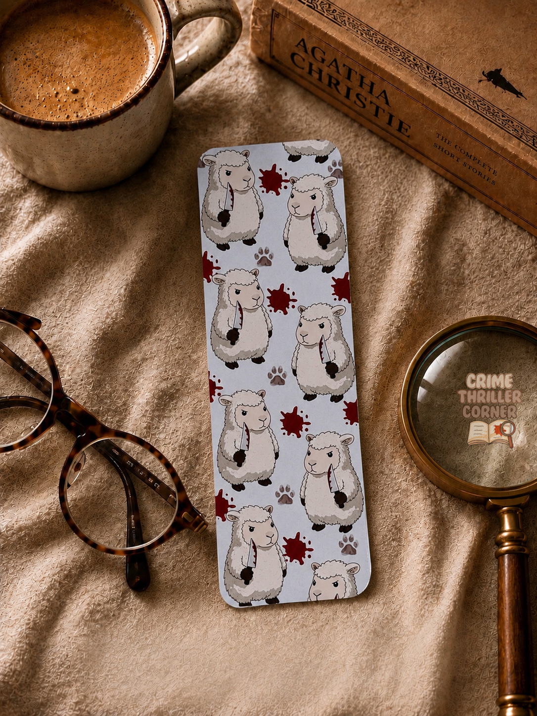 Killer Sheep Pattern Bookmark