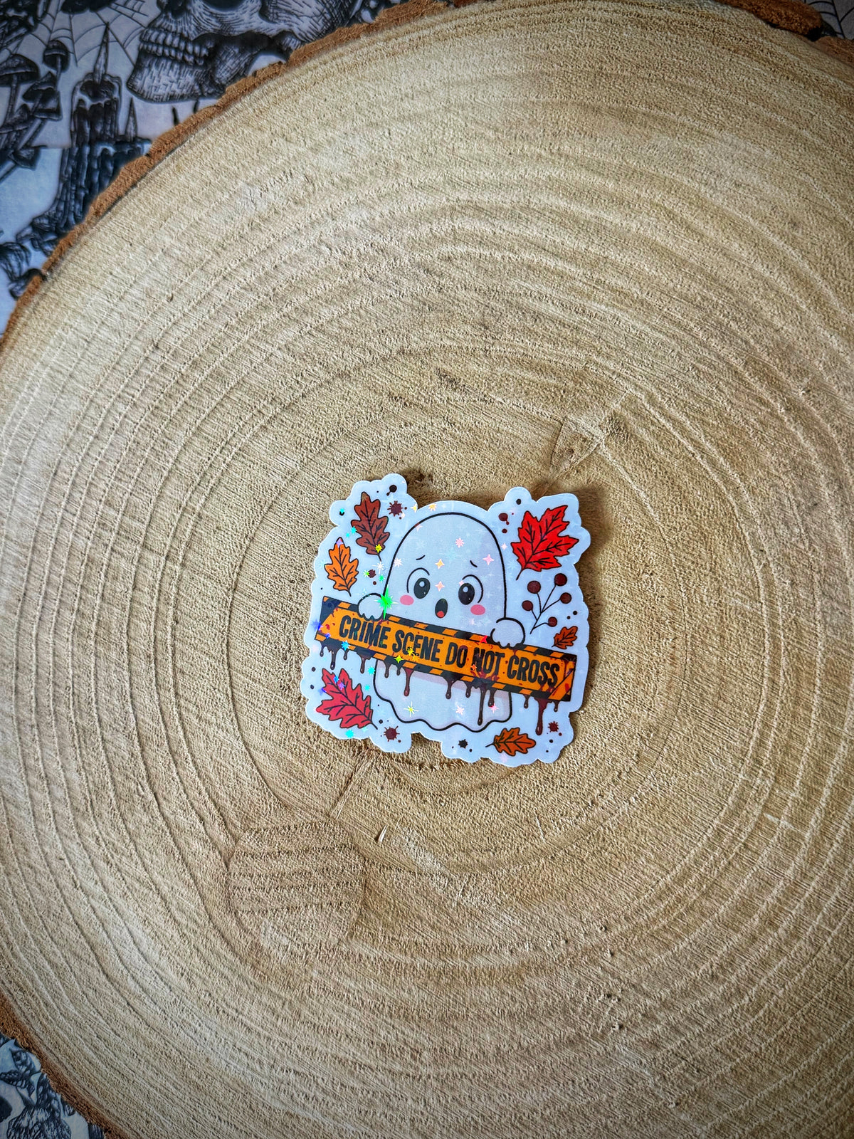 Crime Scene Clue Autumn Alibis Sticker
