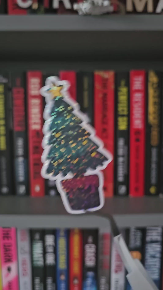 Killer Christmas Tree Sparkle Sticker