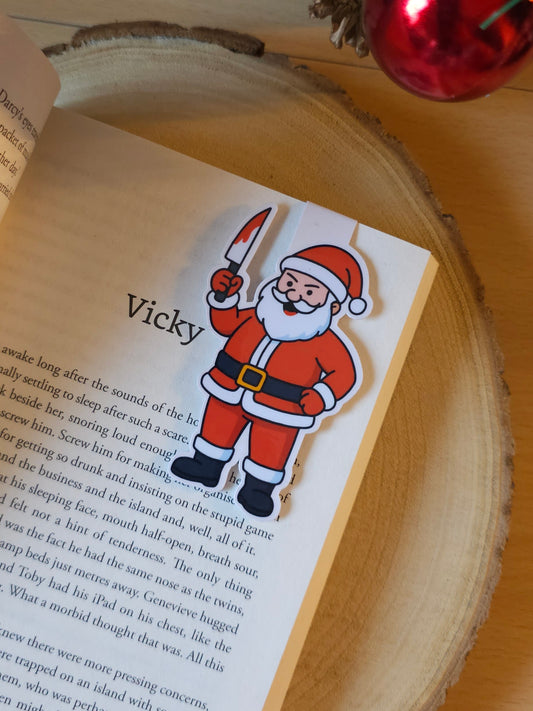 Killer Santa Magnetic Bookmark / Tree Decoration