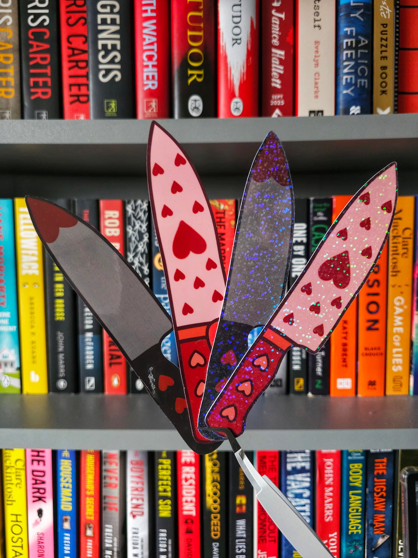 Deadly Valentine Knife Bookmark