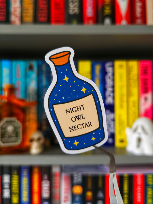 Night Owl Nectar Halloween Vinyl Sticker