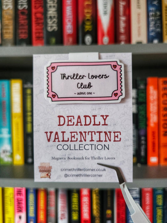 Thriller Lovers Club Magnetic Bookmark