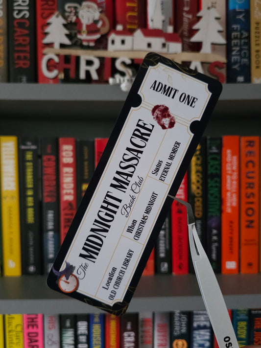 The Midnight Massacre Ticket Bookmark