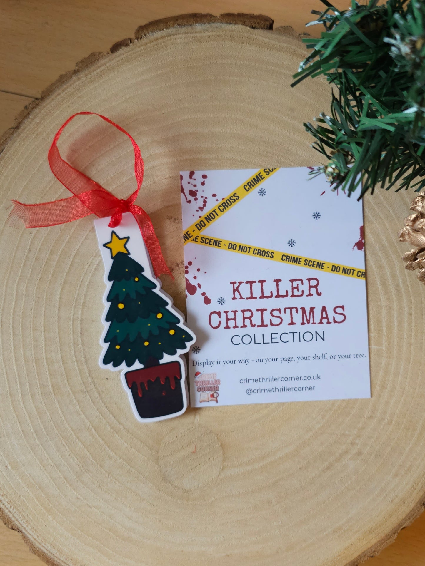 Killer Christmas Tree Magnetic Bookmark / Tree Decoration