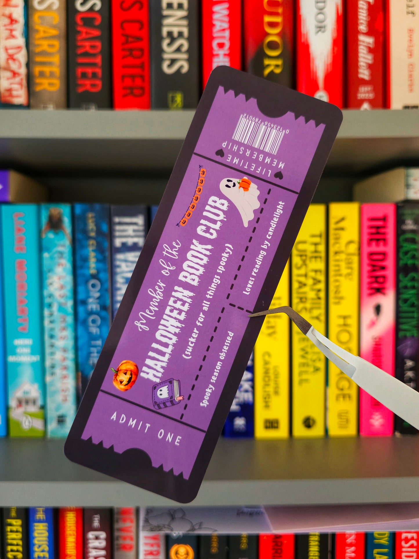 Limited Edition The Halloween Book Club Ticket Bookmark
