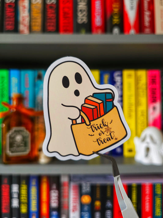 Trick or Tales Halloween Vinyl Sticker