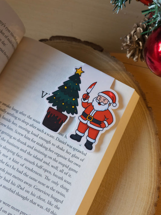 Killer Santa & Tree Magnetic Bookmark / Tree Decoration