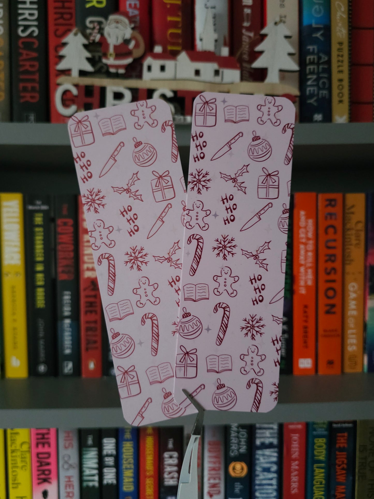 Festive Slasher Doodles Bookmark