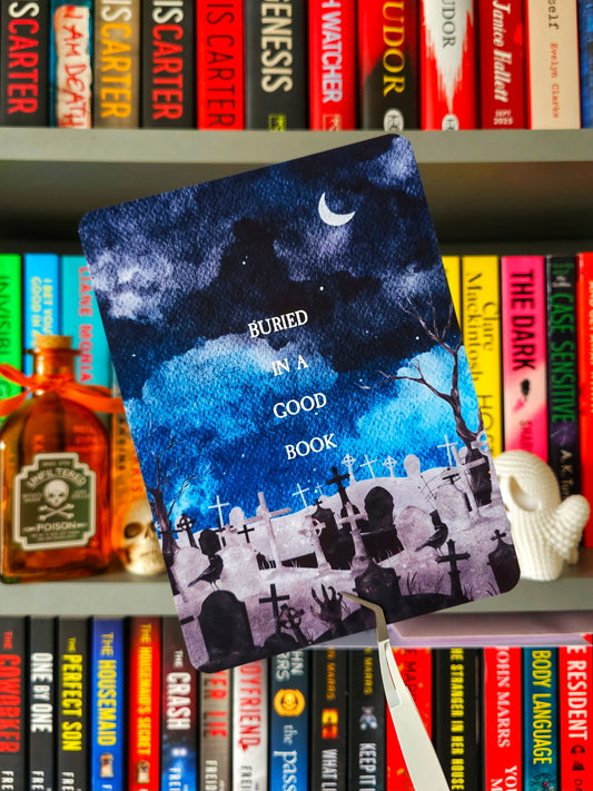 Buried In A Good Book Halloween Kindle Insert