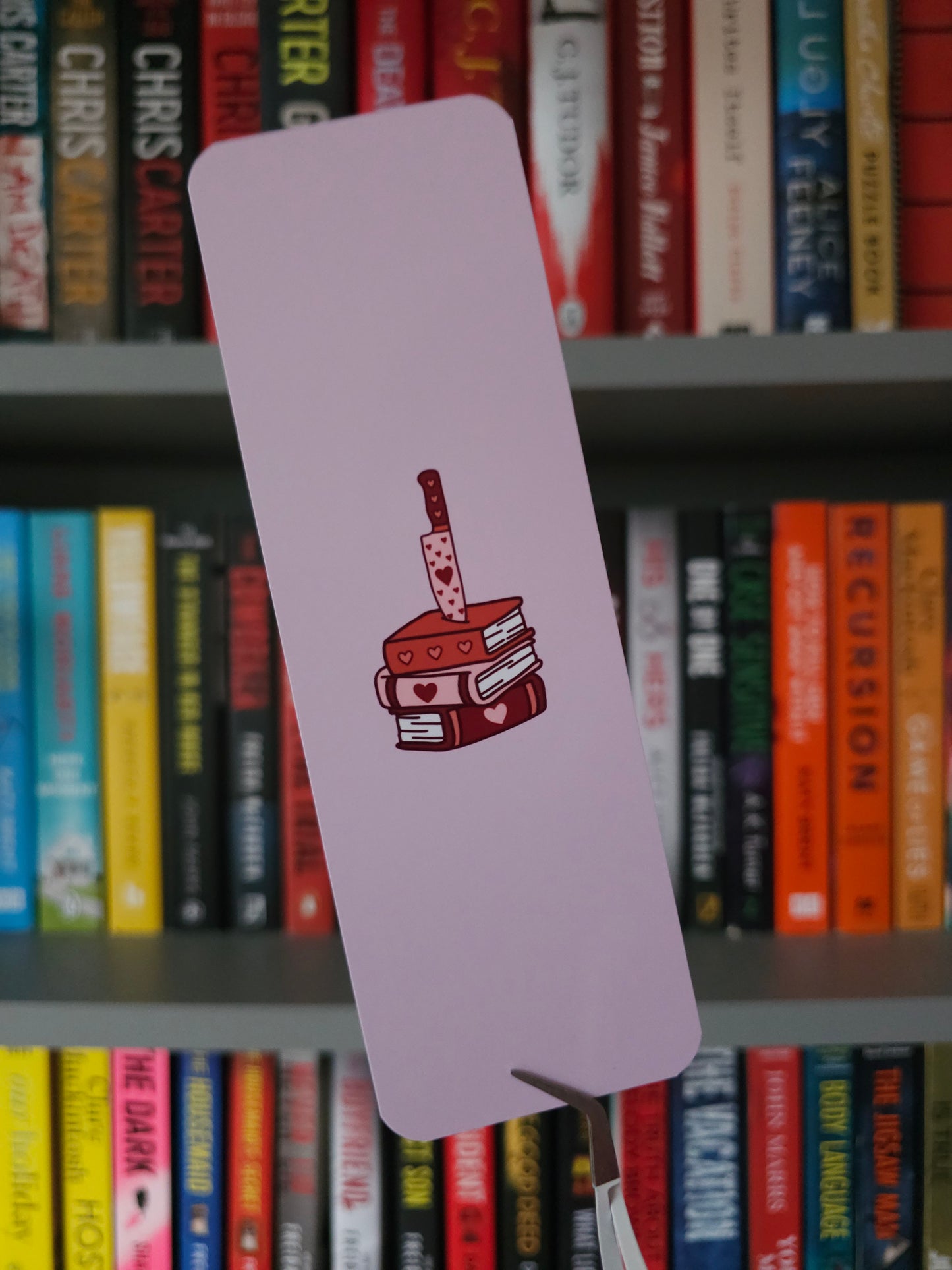Love Kills Book Stack Bookmark