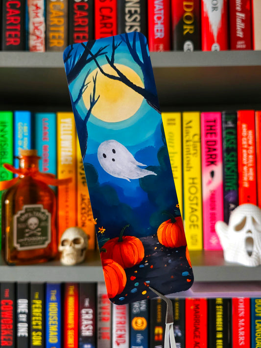 Midnight Pumpkin Patch Halloween Bookmark
