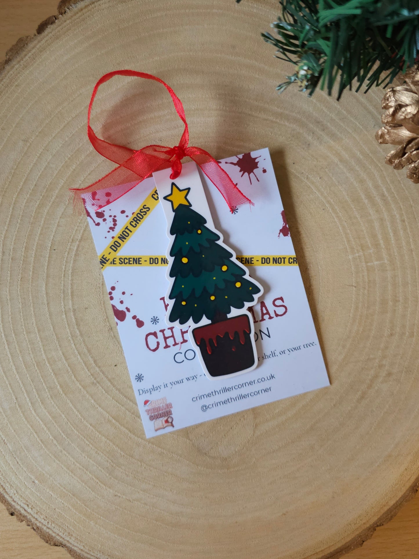 Killer Christmas Tree Magnetic Bookmark / Tree Decoration