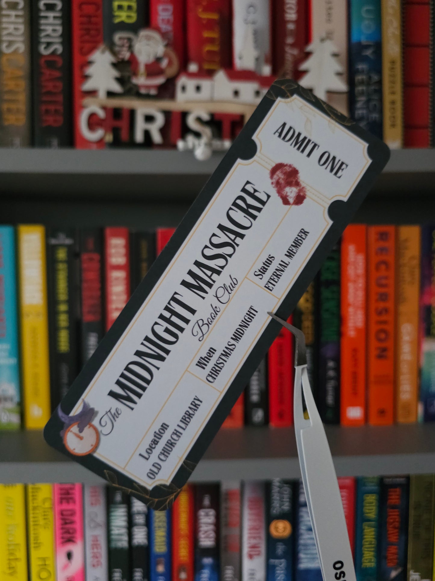 The Midnight Massacre Ticket Bookmark