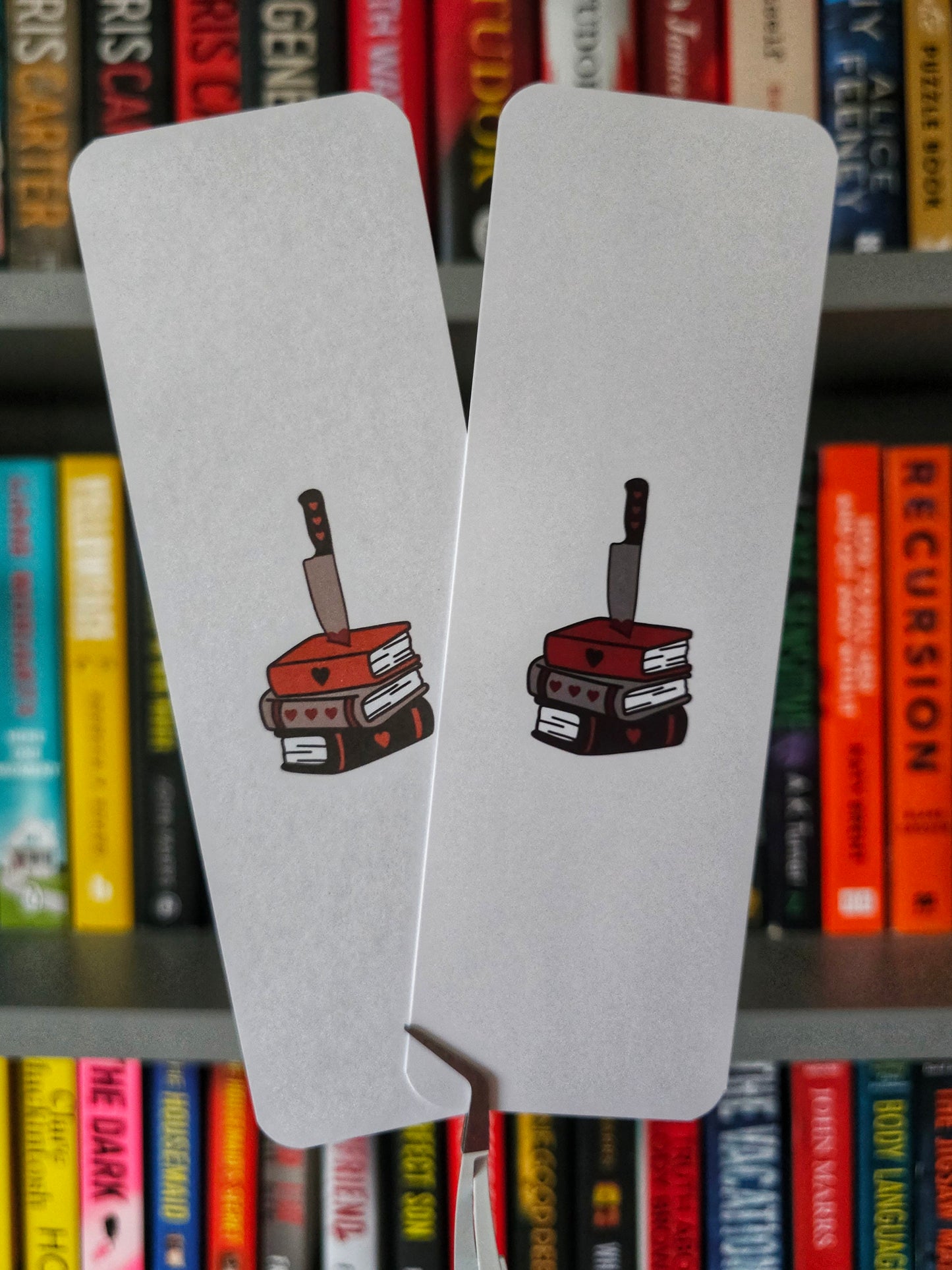 Love Kills Book Stack Bookmark