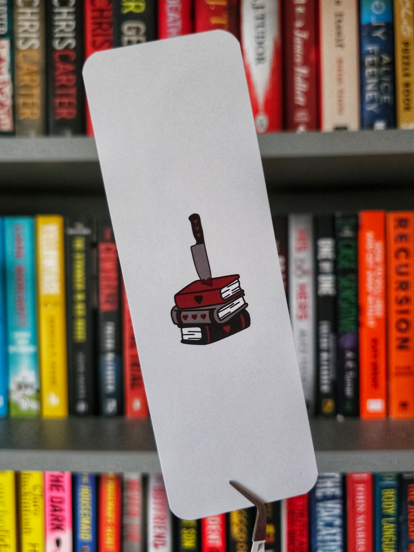 Love Kills Book Stack Bookmark