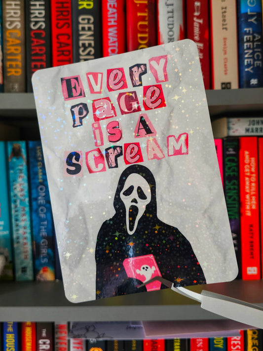 Every Page Is A Scream Ghostface Kindle Insert