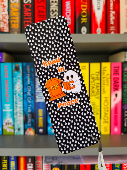 Read In Peace Halloween Bookmark