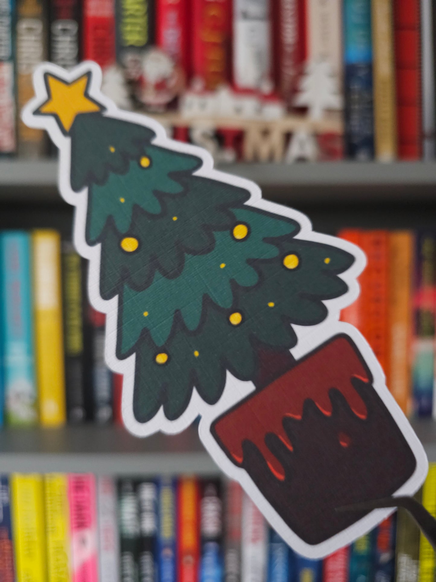 Twisted Christmas Tree Shaped Bookmark