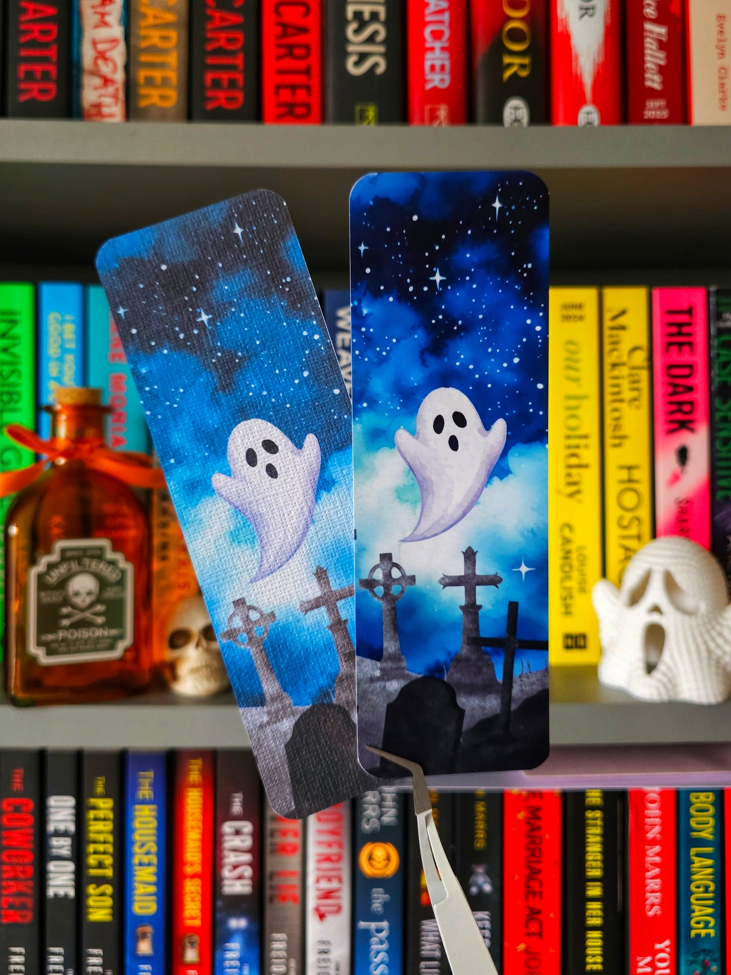 Graveyard Glow Halloween Bookmark