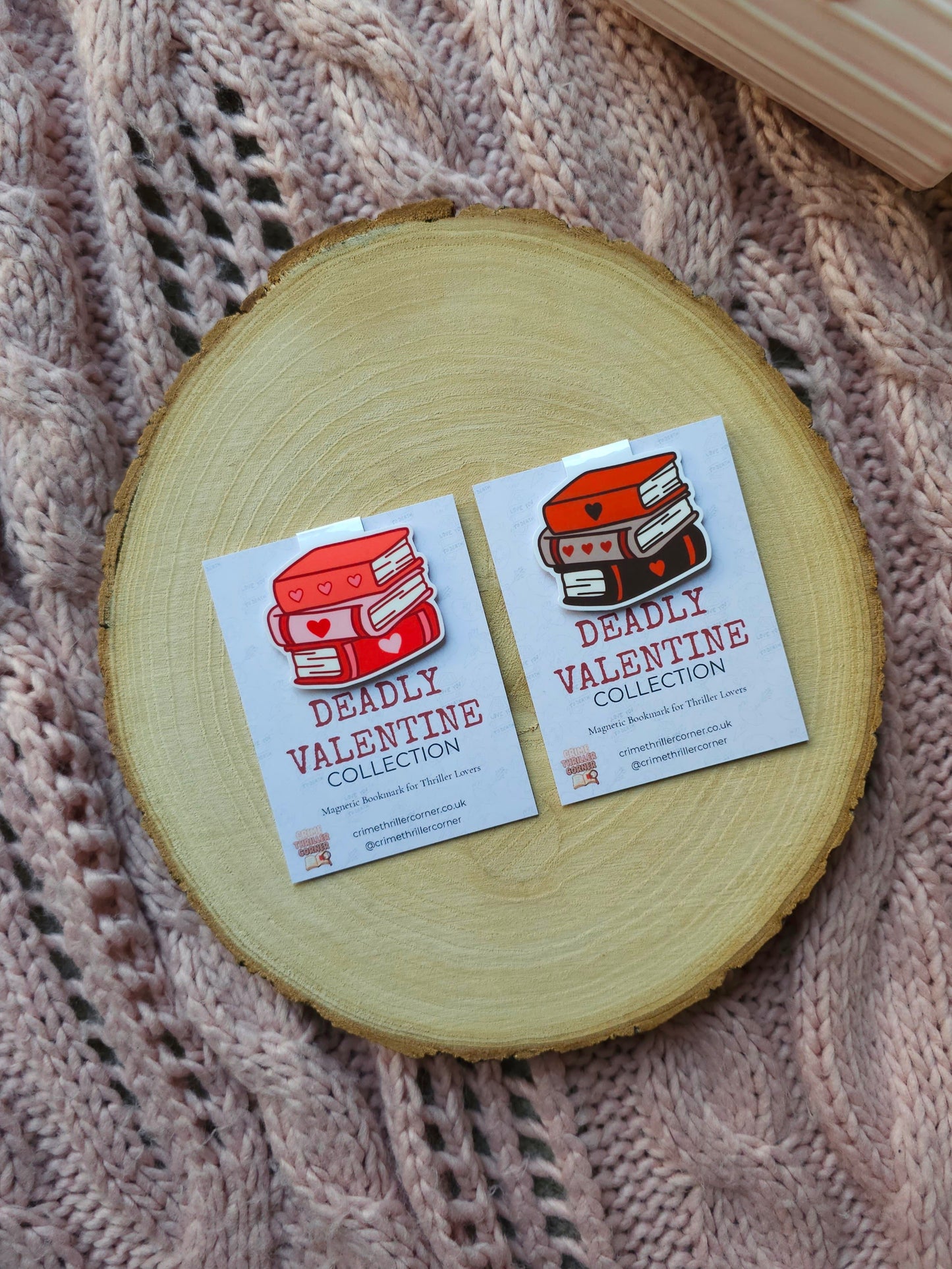 Deadly Valentine Magnetic Book Stack Bookmark