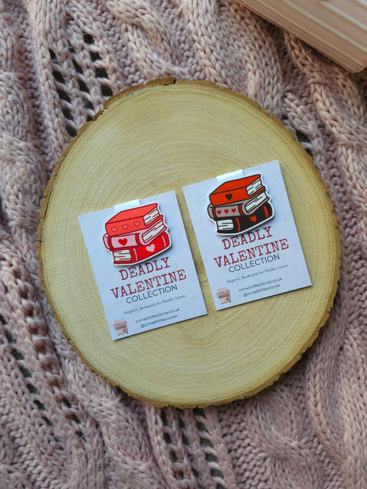 Deadly Valentine Magnetic Book Stack Bookmark