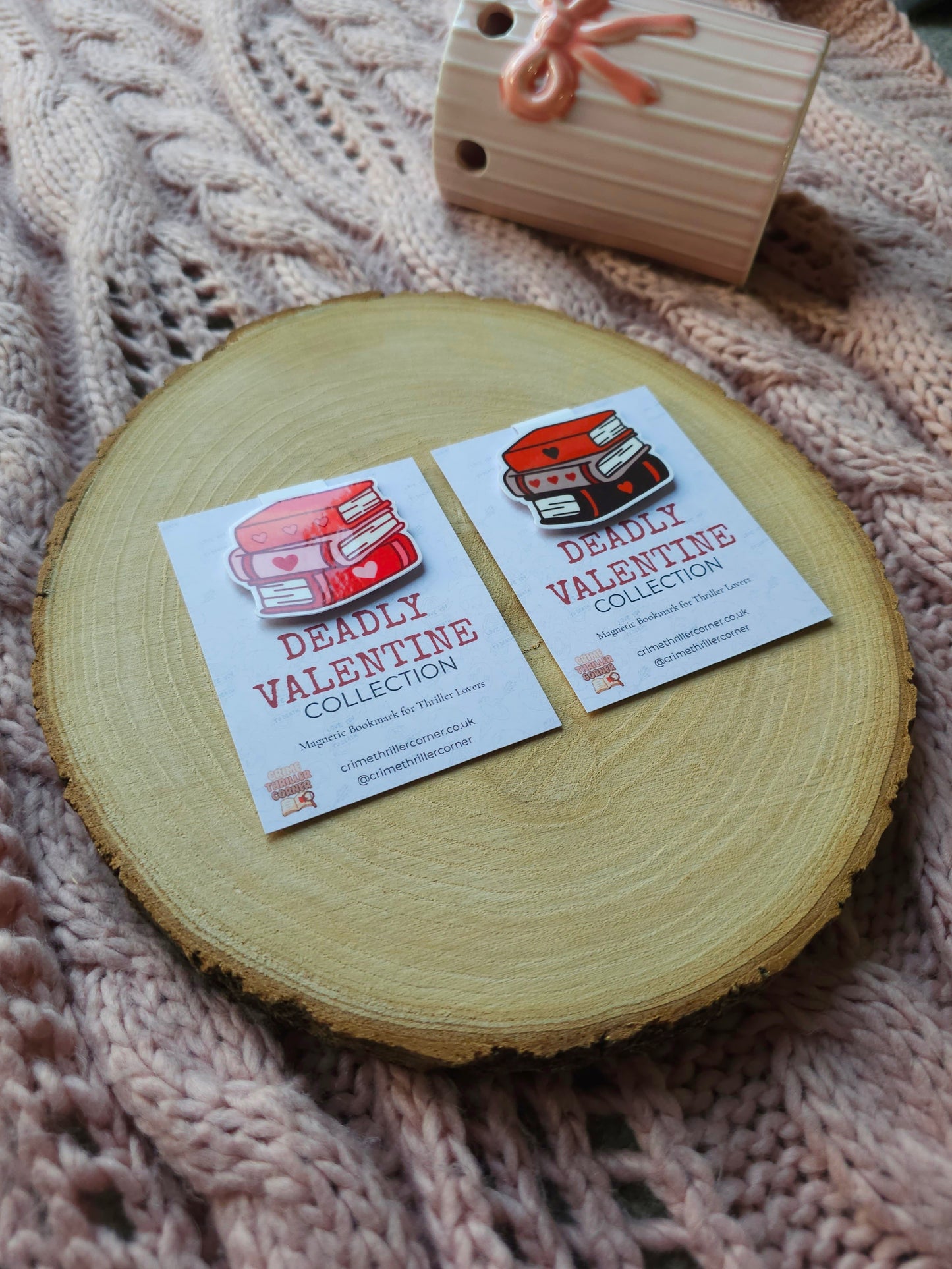 Deadly Valentine Magnetic Book Stack Bookmark