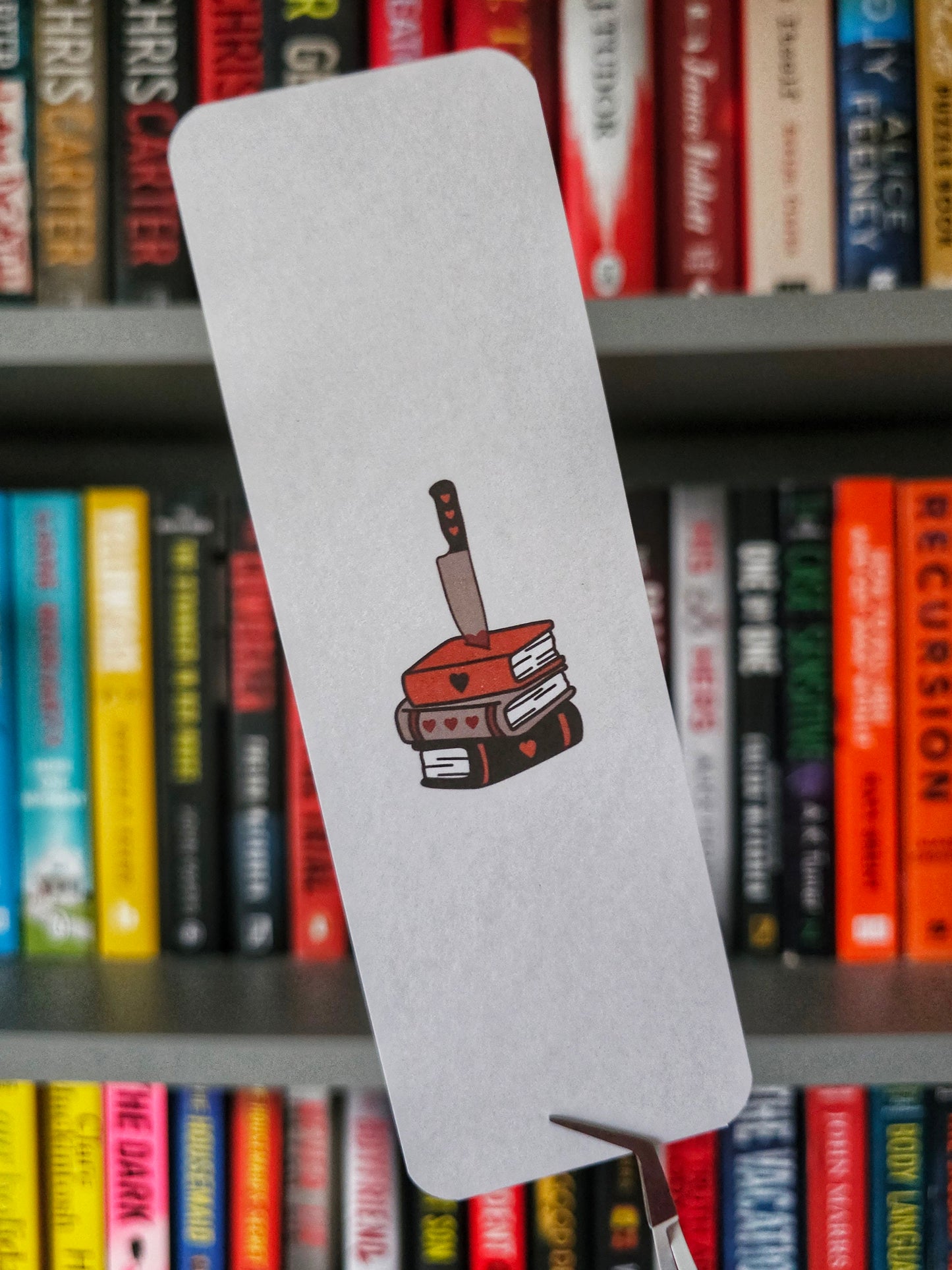 Love Kills Book Stack Bookmark