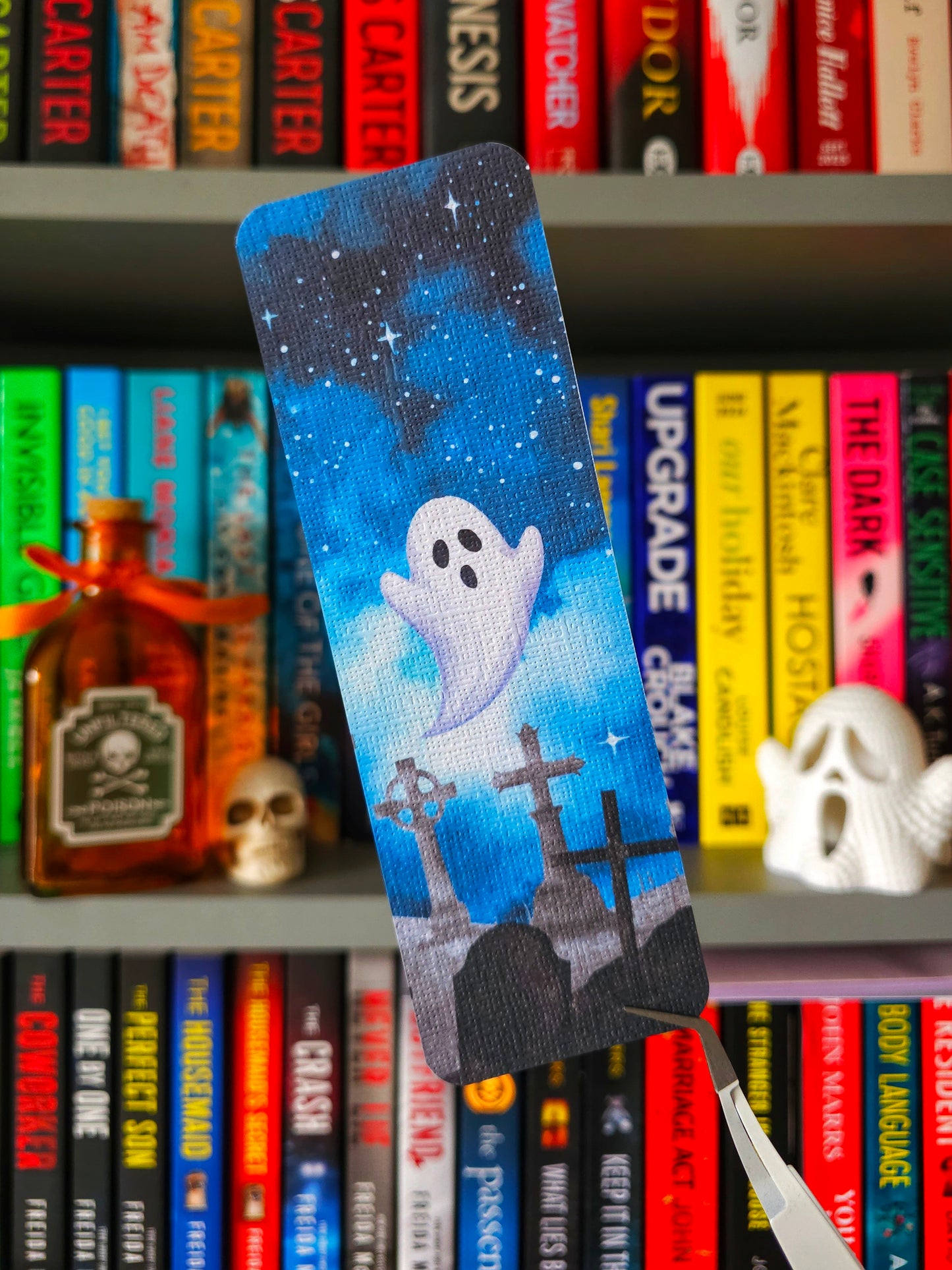Graveyard Glow Halloween Bookmark