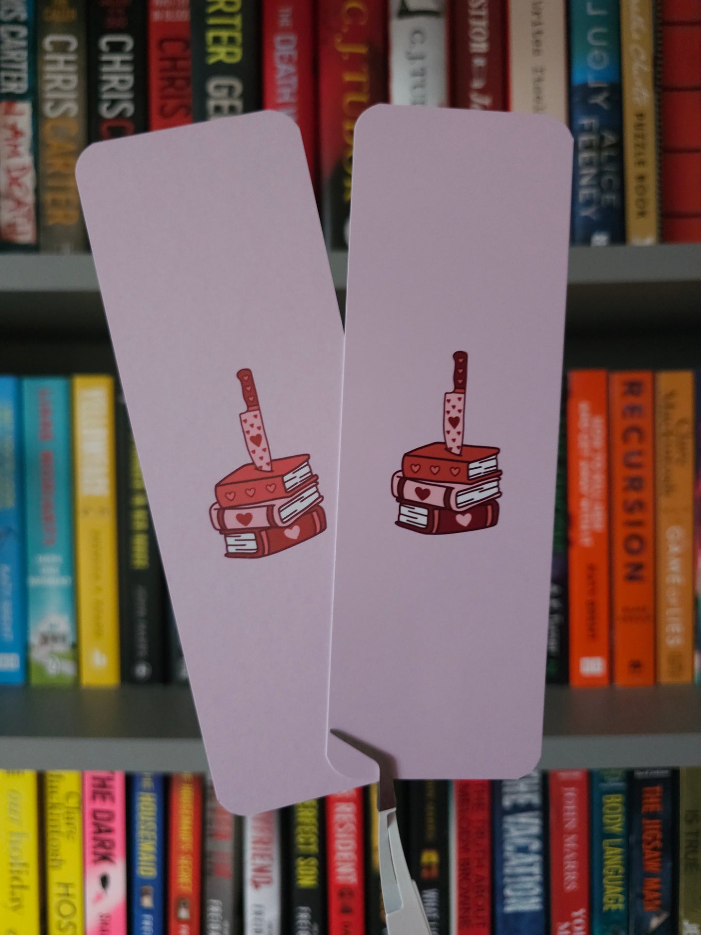 Love Kills Book Stack Bookmark