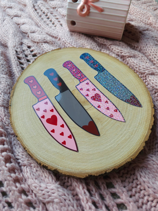 Deadly Valentine Knife Bookmark