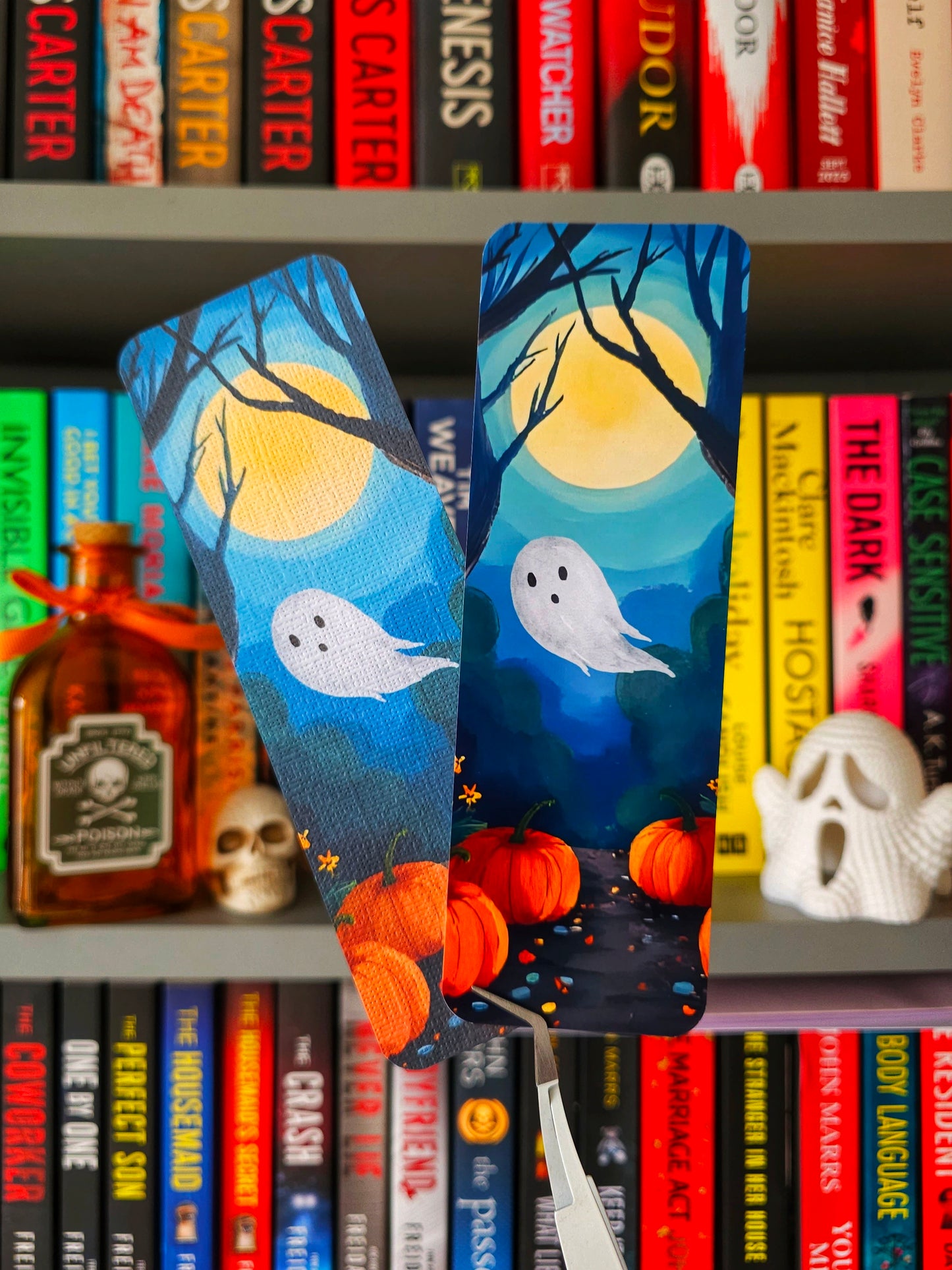 Midnight Pumpkin Patch Halloween Bookmark