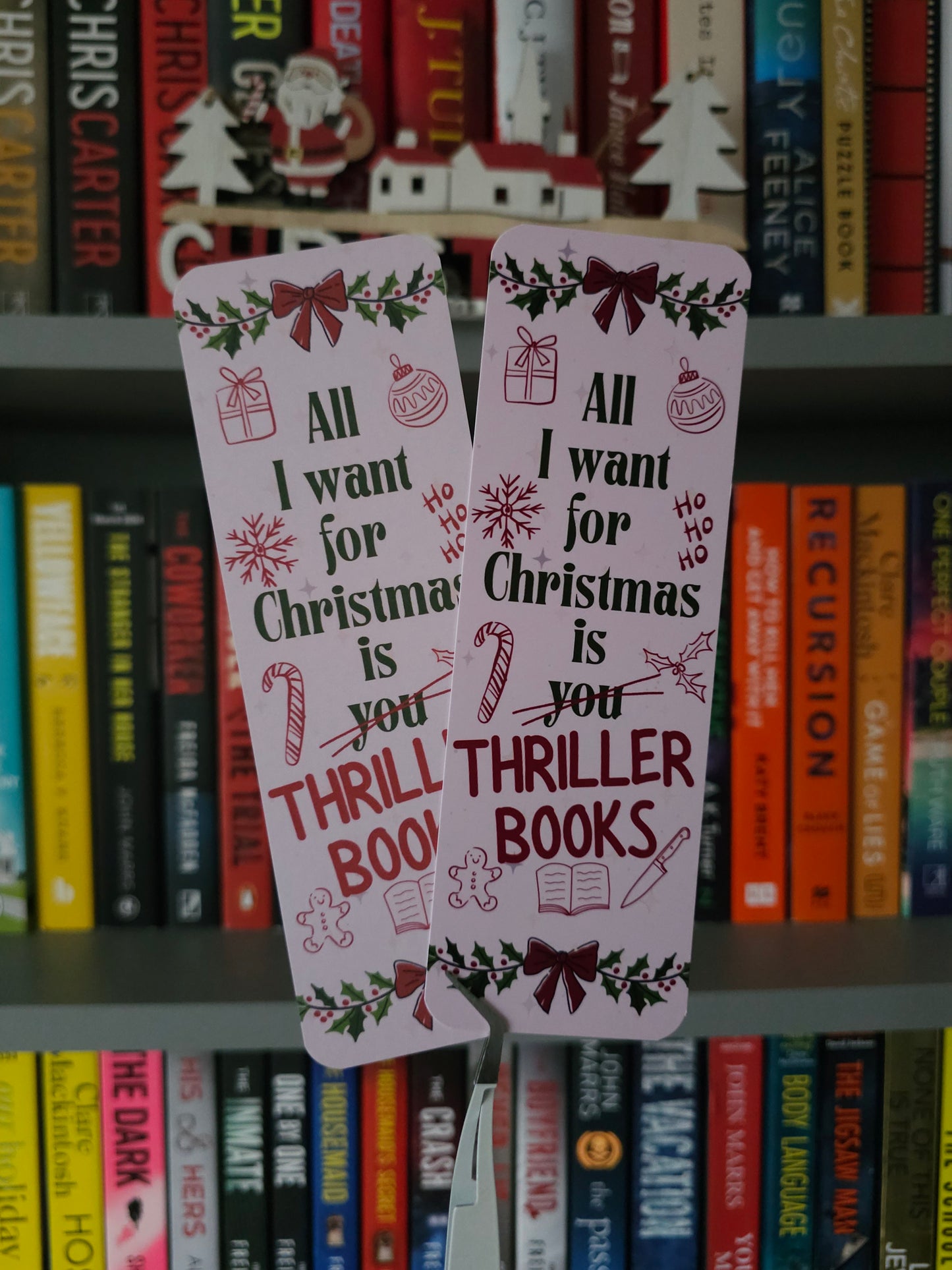 All I Want For Christmas Is Thriller Books Bookmark