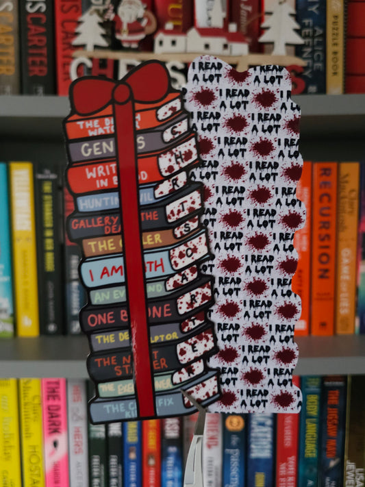 Chris Carter Festive Edition Book Stack Bookmark