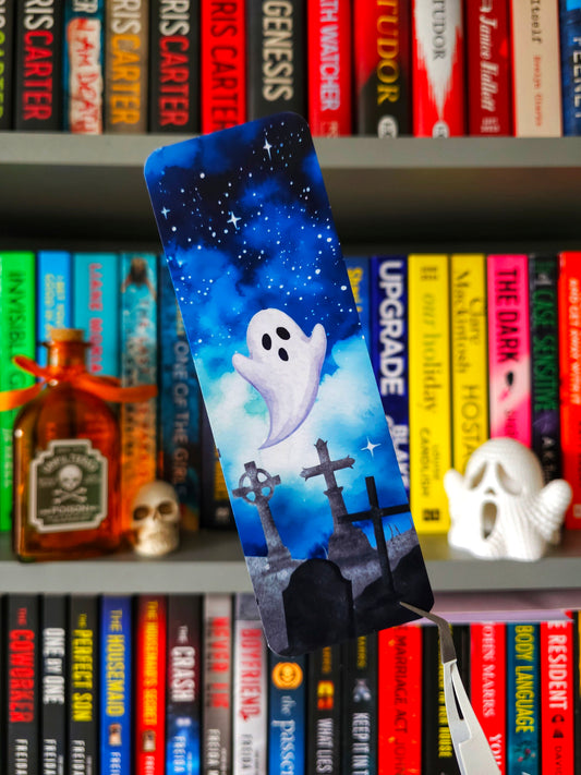 Graveyard Glow Halloween Bookmark