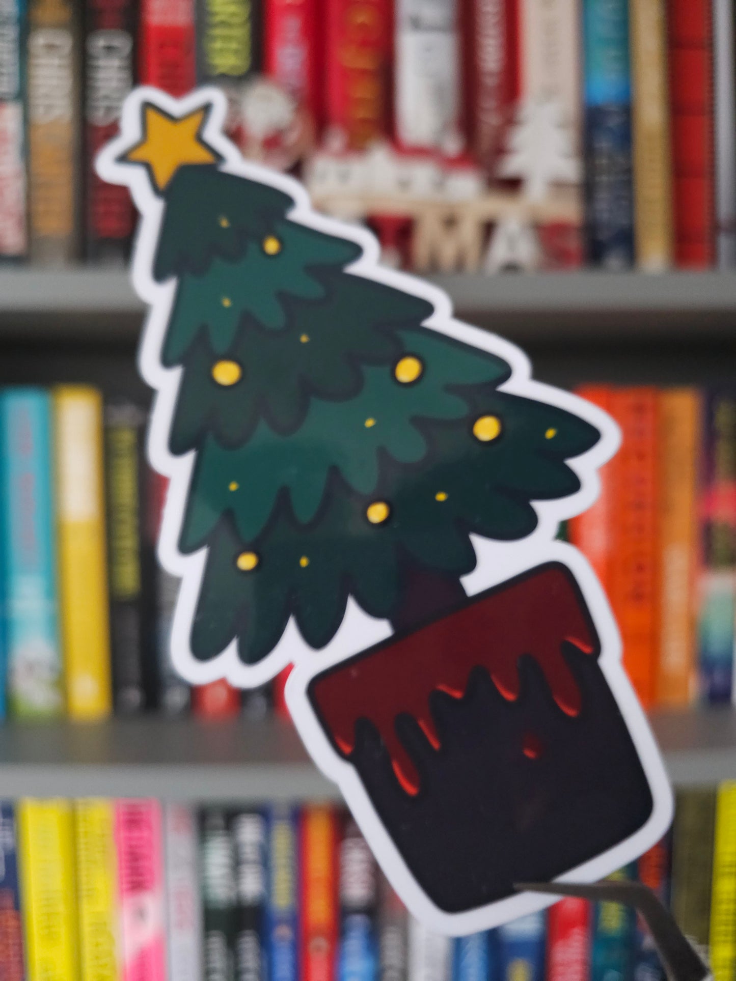Twisted Christmas Tree Shaped Bookmark